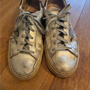 Silver Golden Goose Sneakers